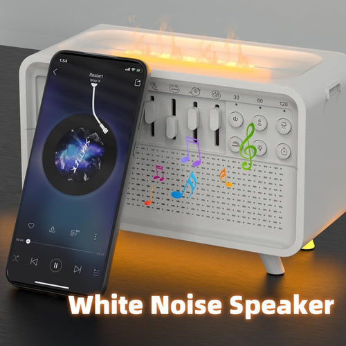 FlameBeats™ – 3-in-1 Humidifier with Bluetooth, Night Light & Nature Sounds